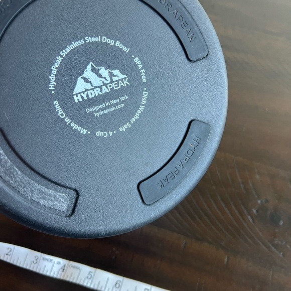 HydraPeak Stainless Steel Dog Bowl 4 Cup - Picture 3 of 4